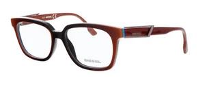 Diesel DL5111 Light Brown Modified Square Eyeglasses - Picture 1 of 5