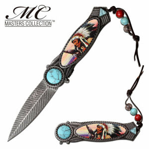 MASTERS COLLECTION MC-A054RD MC-A054BL SPRING ASSISTED KNIFE