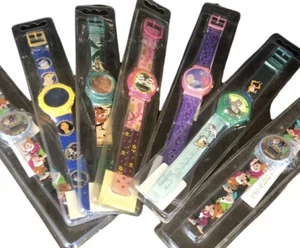 NEW OLD STOCK 90’s Lot Of 7 SEALED Disney Movie Cartoon WATCHES - Picture 1 of 9