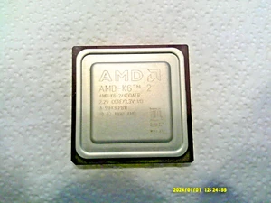 1998 Ceramic AMD-K6-2/400AFR & AFQ (Super Socket 7) 100MHz FSB 64KB L1 cache CPU - Picture 1 of 5