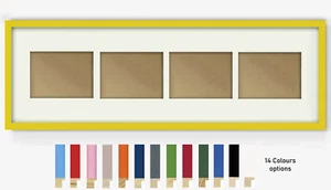 Farbbereich Splash x4 Multi 6x4" Blende Collage Bilderrahmen & Halterung V8 - Bild 1 von 15