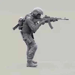 1:35 Modern Soldier Resin Model Kit - Foto 1 di 4