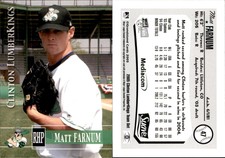 Matt Farnum 2005 Grandstand Clinton LumberKings #NNO Card *AutographDen*