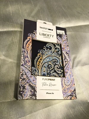 Tech21 Pure Design Liberty London Felix Raisen- iPhone Xr - blue - Image 1 of 3