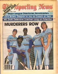 Sporting News Baseball newspaper, (4/11/81) Milwaukee Brewers Murderer's Row~VG - Picture 1 of 9