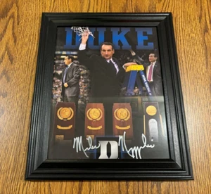 Mike Krzyzewski Signed Autographed Autograph Photo Framed DUKE BASKETBALL - Picture 1 of 3