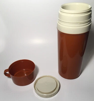 Botella aislante vintage de 1 litro marca Alladin #865 naranja hecha en EE. UU. Foto 1 de 4