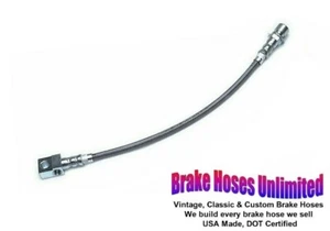 REAR STAINLESS BRAKE HOSE Chevrolet Camaro 1976 1977 1978 1979 1980 1981 - Picture 1 of 2