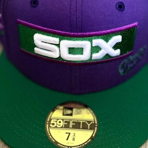 Chicago White Sox New Era MLB x Big League Chew Ground Ball Grape 59fifty hat Cover