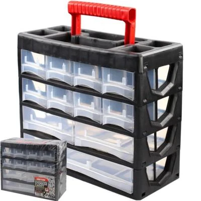 Dekton 19 Compartment Box Storage Tool Organiser Case Screw Nail Nut Bolt - Image 1 of 4