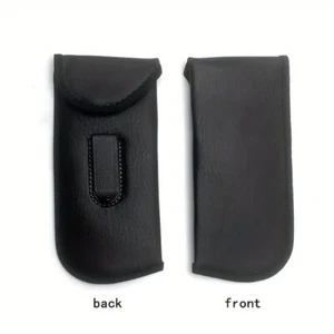 Soft black feltbags belt case cover pocket eye-wear reading sunglasses spectacle - Picture 1 of 8