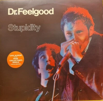 Dr. Feelgood Stupidity LP  w 7" Single UK 1976 United Artists NM - Image 1 of 2