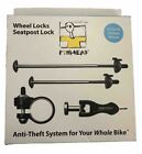 Pinhead 3-Pack Lockset: Wheel Skewer Set With Seatpost Lock Bicycle Security New