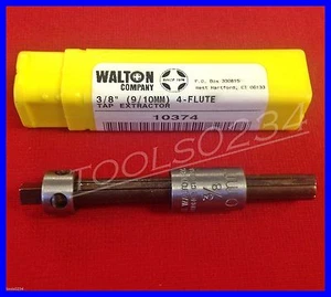 3/8" X 4 Flute Walton 10374 Tap Extractor 9-10mm USA  - Picture 1 of 6