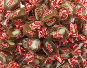Goetze's Caramel Creams- Soft Chewy Candy Sweets Caramels Bullseyes TWO POUNDS - Picture 1 of 2