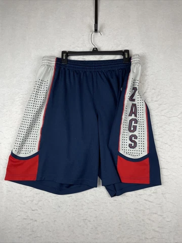 Gonzaga Bulldogs Nike Authentic On Court Sewn Basketball Game Shorts Large Read Cover