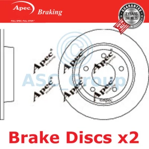 2x Apec Braking 280mm Solid OE Quality Replacement Brake Discs (Pair) DSK2226 - Picture 1 of 1