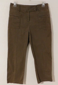 Ann Taylor The Loft Laura Capri Style Hose Mokka Braun Größe 4 - Bild 1 von 8
