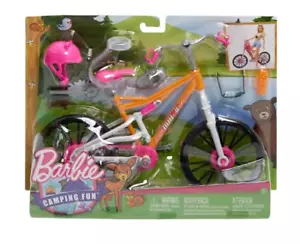 Barbie Bicicleta de Montaña con Casco de Muñeca y Accesorios Juego Rosa Edades 3+ - Imagen 1 de 6
