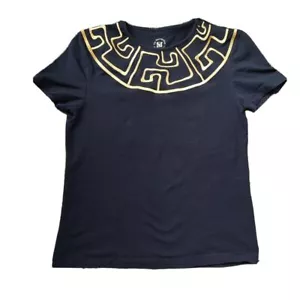 The metropolitan Museum of Art Embroidered Egyptian Collar T-Shirt Size Medium - Picture 1 of 6