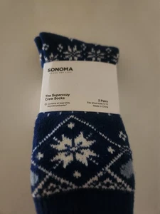 Sonoma Supercozy Crew Socks -NEW - Picture 1 of 3