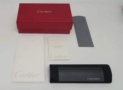 ОРИГИНАЛЬНЫЙ CARTIER ЧЕРНЫЙ ОЧКИ МИНИ ЖЕСТКИЙ ЧЕХОЛ СОВЕРШЕННО НОВЫЙ - Изображение 1 из 4