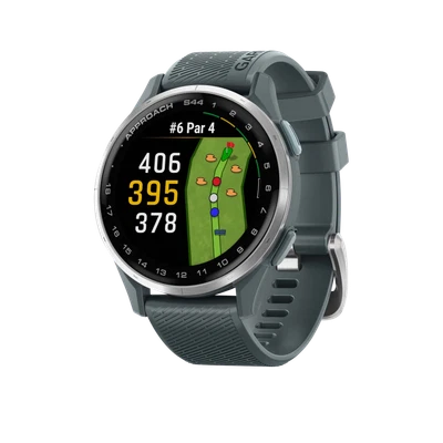 Garmin Approach S44, Silver Bezel/Twilight Band, (010-03009-01) - Image 1 of 4