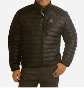 Gerry Men’s Lightweight Puffer Jacket Black Insulated Welded Channels Zip MEDIUM - Picture 1 of 6