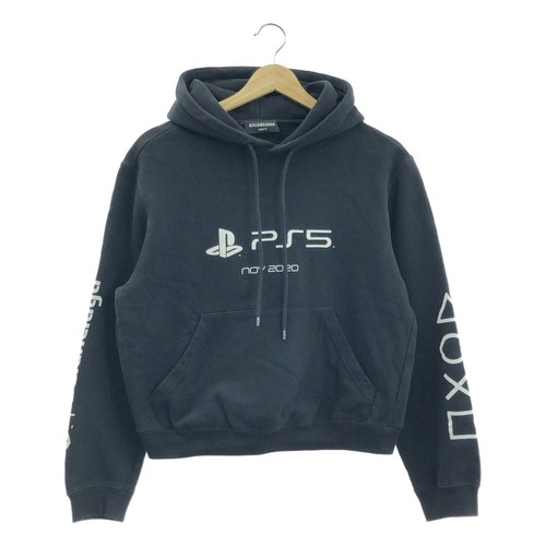 Felpa con cappuccio BALENCIAGA Playstation Boxy S nera donna usata KLDR 0