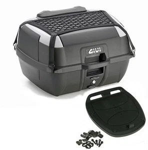 Givi Monolock Topcase B45+ - 45 Liter - schwarz mit silber satiniert - inkl. - Bild 1 von 1