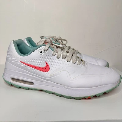 Zapatos de golf Nike Air Max 1G para hombre blancos Aurora Hot Punch AQ0863-104 talla 11,5 Foto 1 de 4