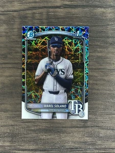 2025 Bowman Chrome Mega Box Warel Solano 1st Bowman Lazer Refractor #BCP-225 - Picture 1 of 2
