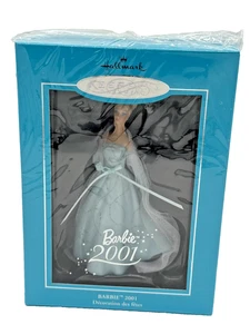 Hallmark Keepsake Ornament 2001 Holiday Collector Barbie Porzellan Neu in OVP - Bild 1 von 6