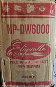Etichetta Dispenser Tovaglioli 6000 (12pz 500) Conteggio - Forte e Assorbente - Foto 1 di 1