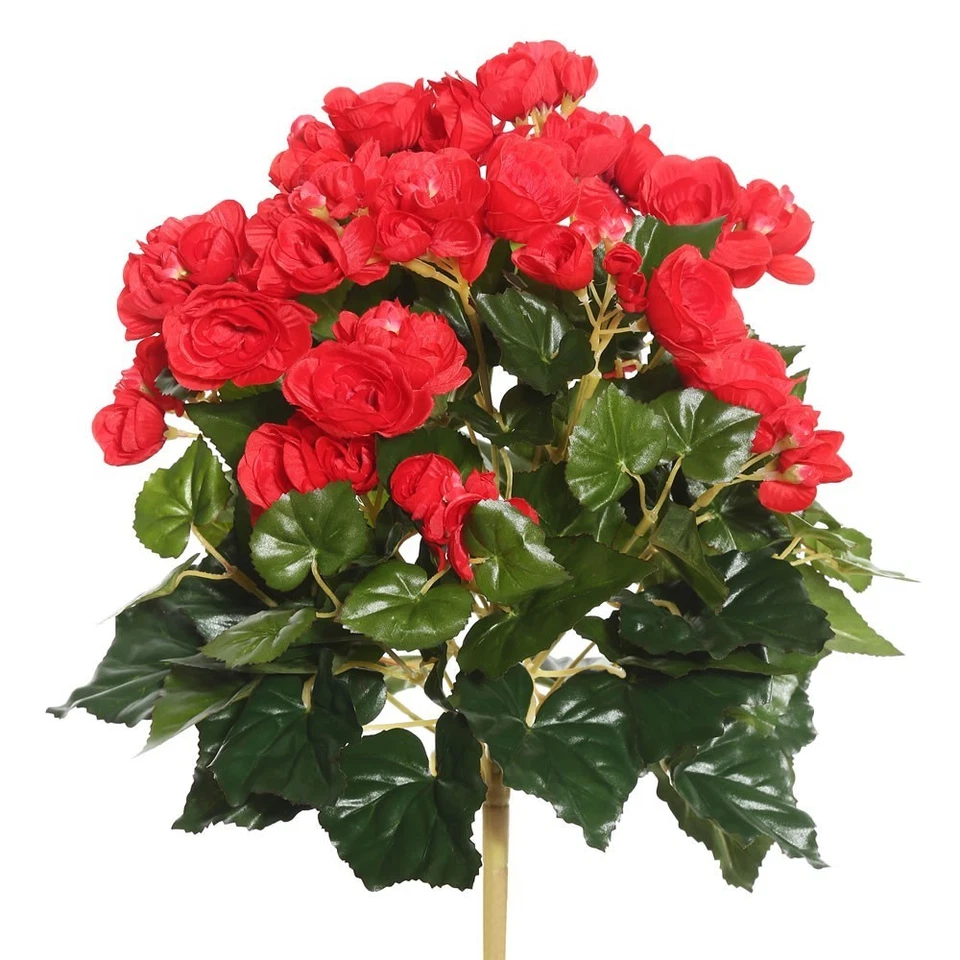 Arbusto floral Vickerman FL170902 rojo Begonia - 15,25 pulgadas Foto 1 de 1