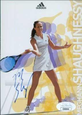 Meghann Shaughnessy Tennis Star Signed 4x6 Postcard JSA Authenticated - Image 1 of 2