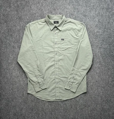 Camisa Kimes Ranch Para Hombres XL Verde Manga Larga Bolsillo Abotonado Western Adulto Foto 1 de 4