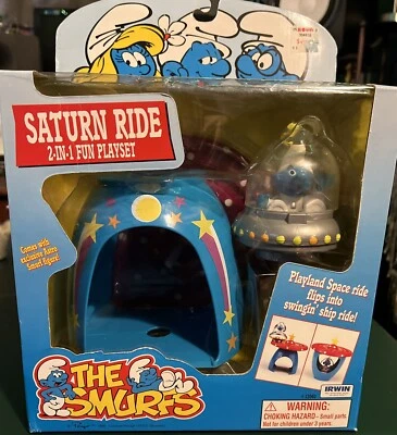 SMURF SCHTROUMPF SATURN RIDE 2 DIVERTIDO JUEGO 1996 BEBÉ NAVE ESPACIAL JUGAR PEYO NUEVO EN CAJA Foto 1 de 4