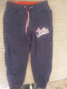 Polo Ralph Lauren Sweatpants kids size 5 blue with red logo Pre-owned