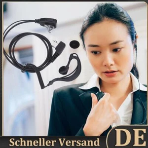2 Pin Ohrhörer Headset Ptt Mic Walkie Talkie Headset für Baofeng UV5R Kenwood DE - Bild 1 von 7