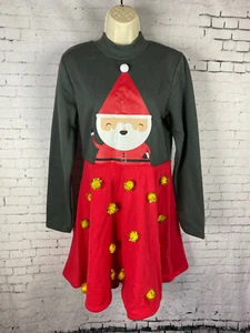 Mighty Fine Christmas Maglione Vestito Grande Donna Babbo Natale Rosso Grigio (X06) - Foto 1 di 9