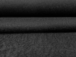 Bald verlassen: BTY Herman Miller Gelände schwarzer Woll-Mehrzweckstoff - Bild 1 von 12