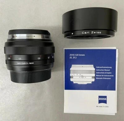 Zeiss Planar T* ZE f1.4 50mm SLR Lens for Canon EOS Camera (Manual Focus) - Image 1 of 4