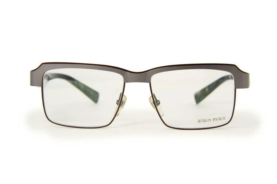 Alain Mikli Eyeglasses AL1055 Gray/brown Metal Authentic Optical Frames