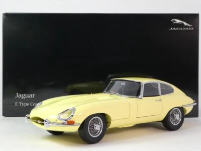 Kyosho Jaguar E-Type Coupe light yellow 1961 1/18 08954LY - Immagine 1 di 4