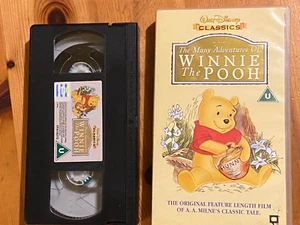 Walt Dinsey childrens VHS Video The Many Adventures of Winnie The Pooh - Picture 1 of 1