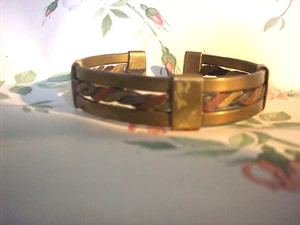 Antique Copper And Brass Bangle - Picture 1 of 5