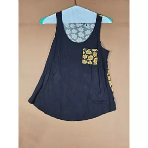 Vans Sunflower schwarz Tankoberteil Vordertasche Damen Größe Small - Bild 1 von 8