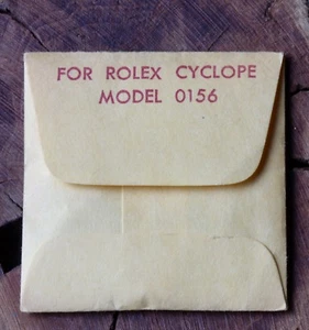 Vintage watch crystal Rolex 156 part diameter 29.35 with magnifier NOS in pack - Picture 1 of 3