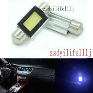 2 piezas Blanco 36mm COB LED Bombilla Delantera Trasera Coche Luces de Lectura Lámparas Interiores Luz - Imagen 1 de 1